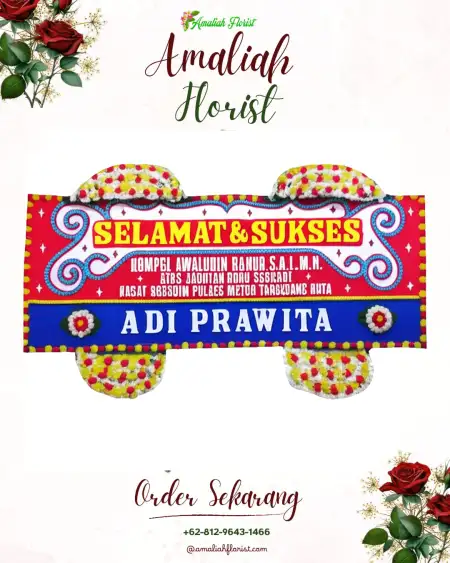 Papan Bunga Ucapan Selamat Balas Klumprik